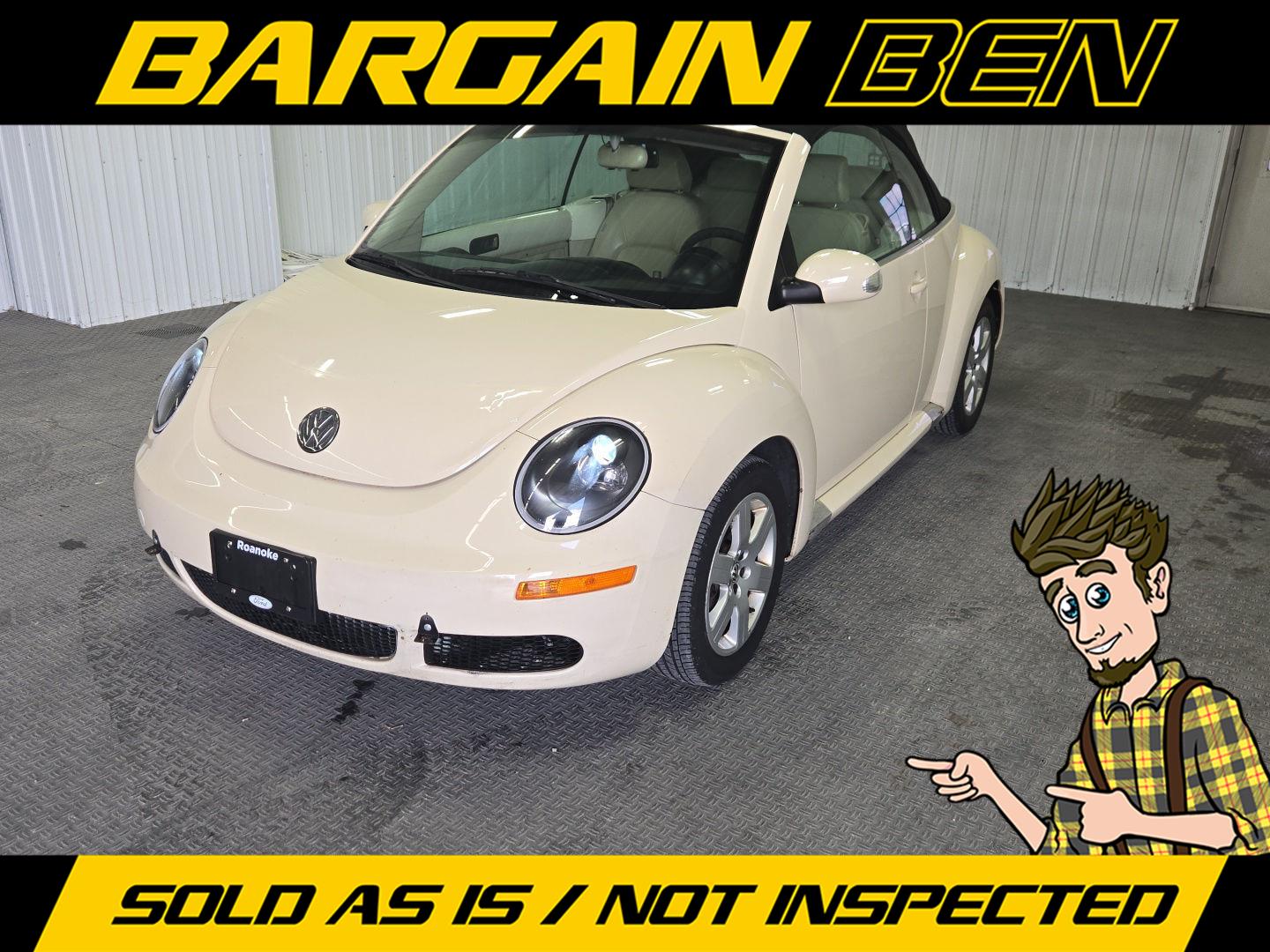 Brown (TAN) 2007 Volkswagen Beetle 2.5L Convertible Convertible Front-Wheel Drive 6-Speed Automatic