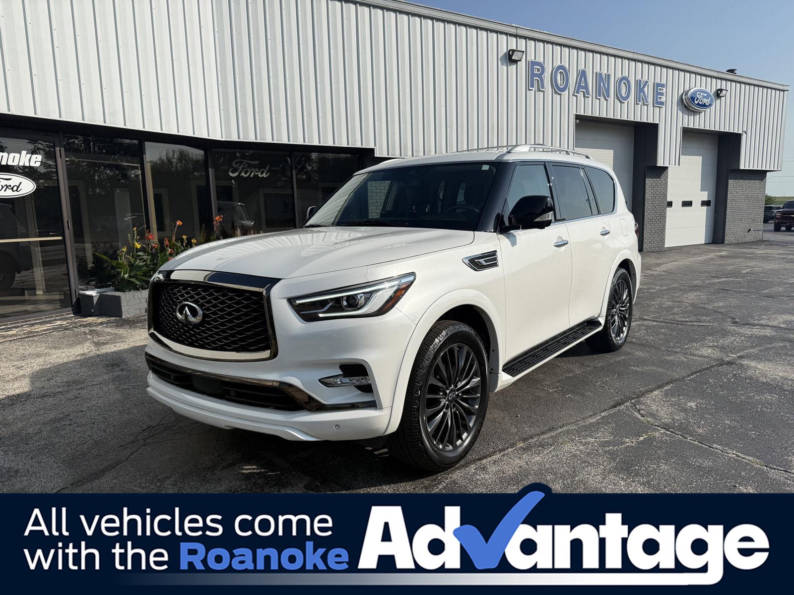 Moonstone White 2023 INFINITI QX80 SUV / Crossover All-Wheel Drive Automatic