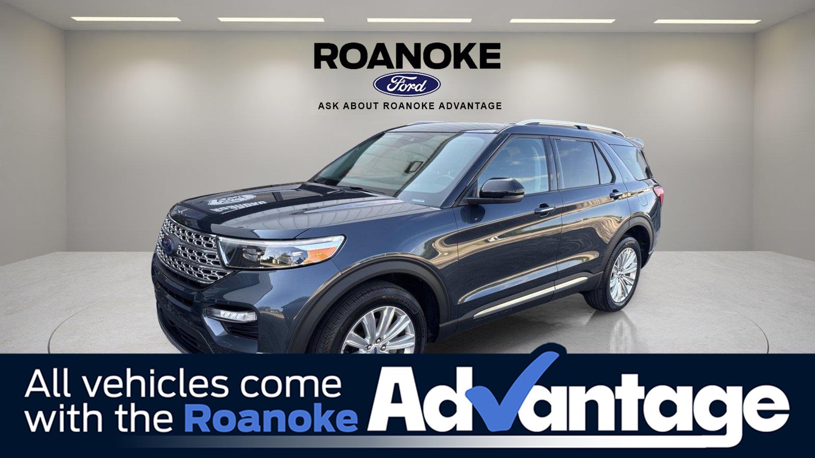 Stone Blue 2024 Ford Explorer SUV / Crossover All-Wheel Drive Automatic