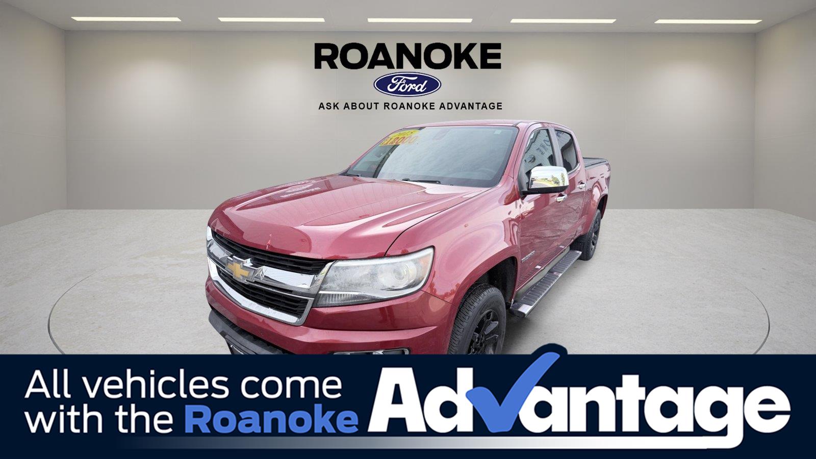 Red Rock Metallic 2015 Chevrolet Colorado Pickup Truck Four-Wheel Drive 6-Speed Automatic