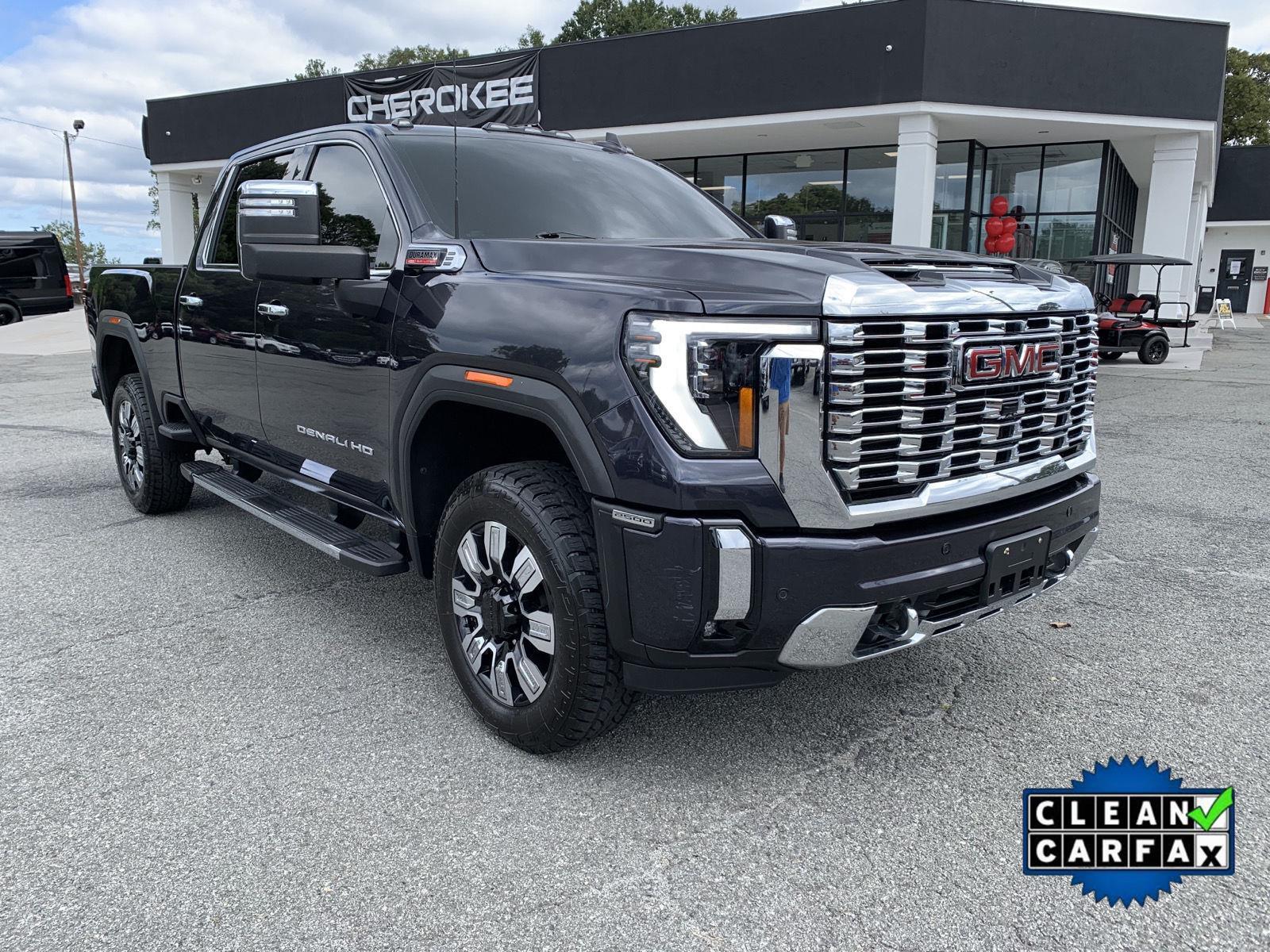 Titanium Rush Metallic 2024 GMC Sierra 2500HD Denali Crew Cab 4WD Pickup Truck Four-Wheel Drive Automatic