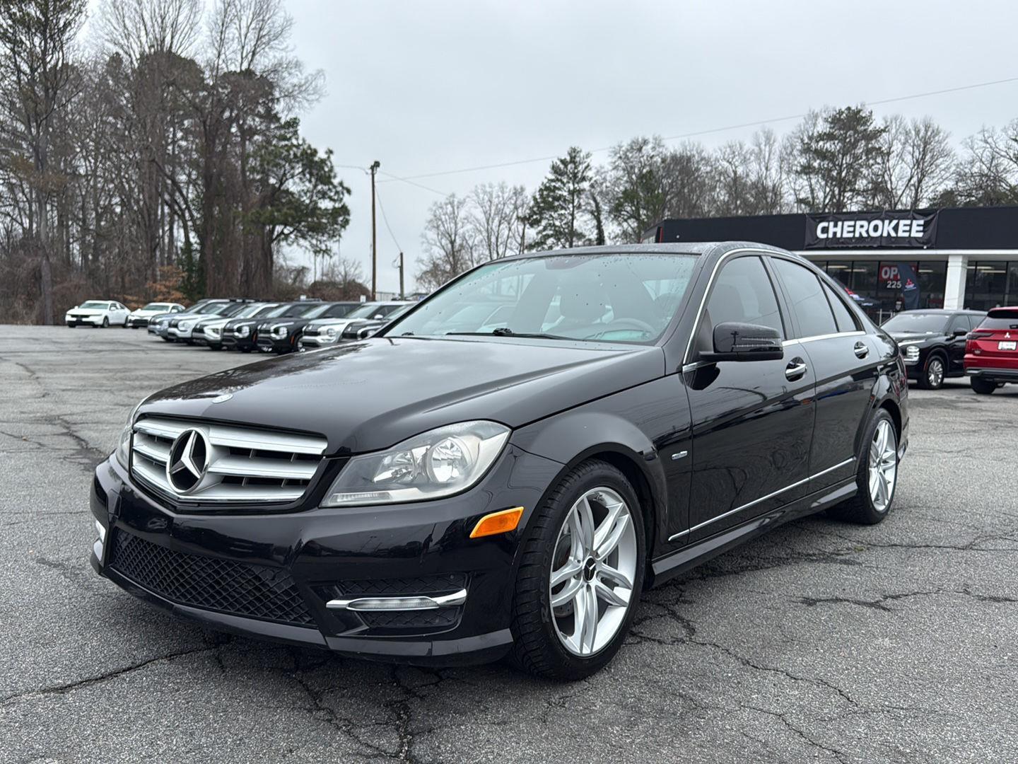 Black 2012 Mercedes-Benz C-Class C 250 Sport Sedan Rear-Wheel Drive Automatic
