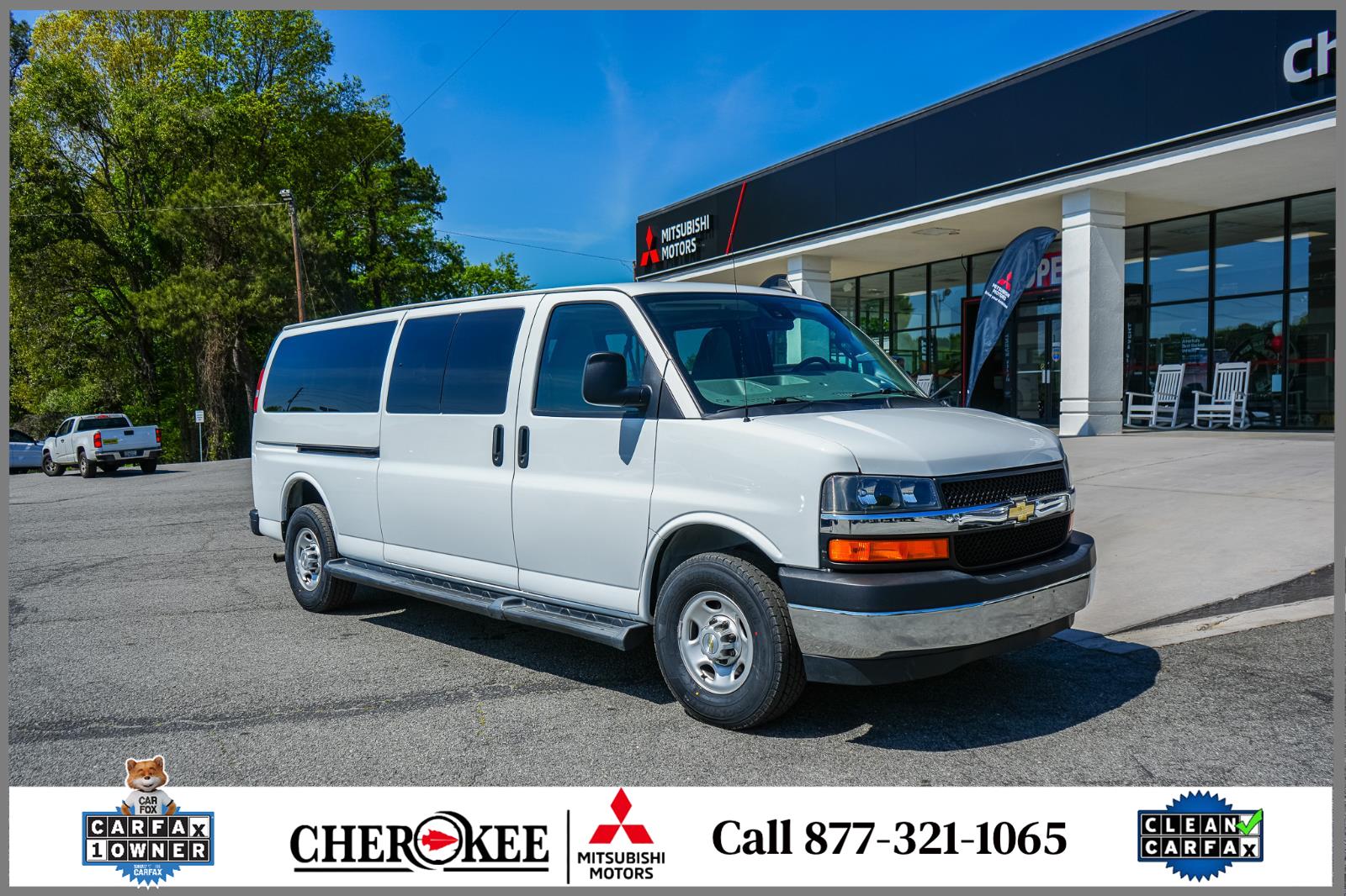 Summit White 2023 Chevrolet Express 3500 LT Extended RWD Van Rear-Wheel Drive 8-Speed Automatic