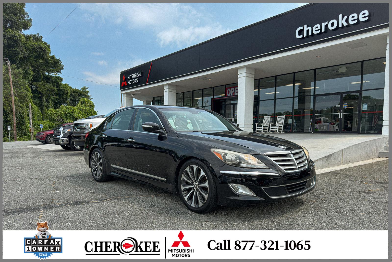 Black Noir Pearl 2012 Hyundai Genesis Sedan Rear-Wheel Drive Automatic