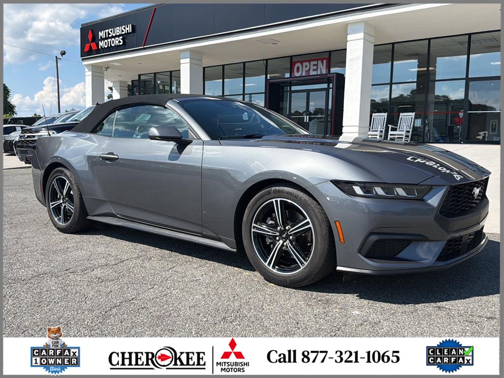 Carbonized Gray Metallic 2025 Ford Mustang Convertible Rear-Wheel Drive Automatic