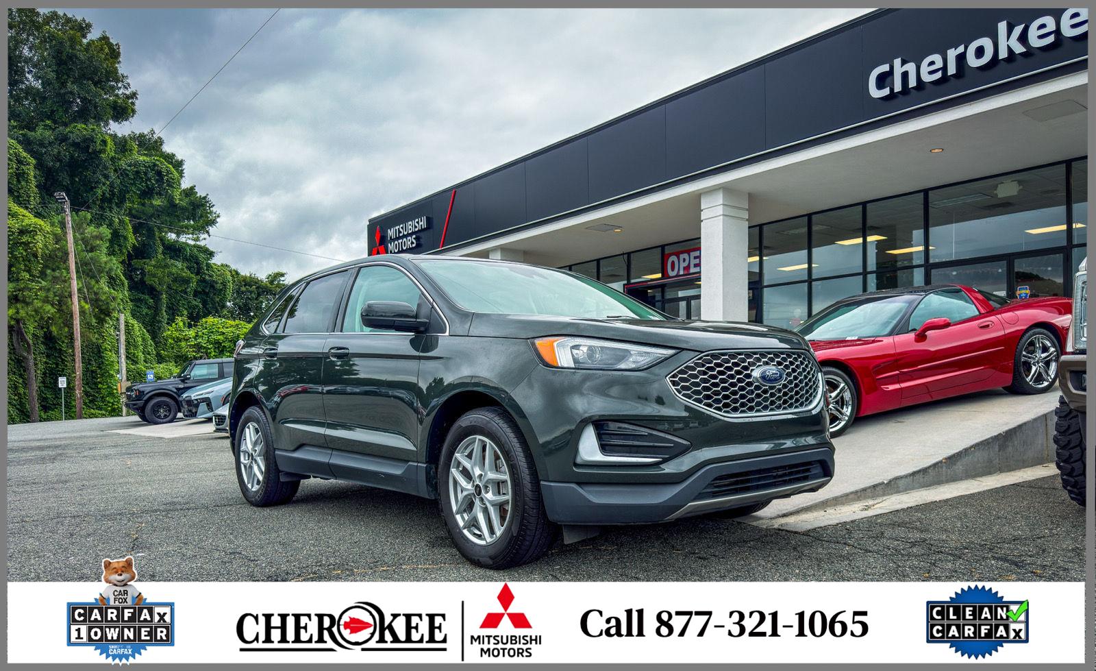 Forged Green Metallic 2024 Ford Edge SUV / Crossover All-Wheel Drive 8-Speed Automatic