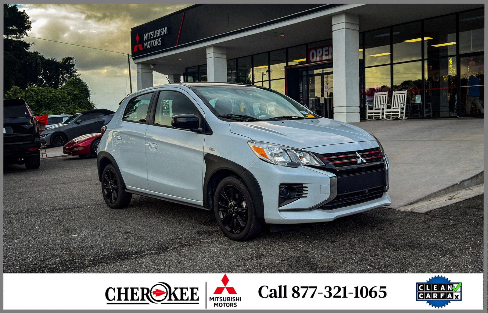 White Diamond w/Black Roof 2024 Mitsubishi Mirage Hatchback Front-Wheel Drive Continuously Variable Transmission