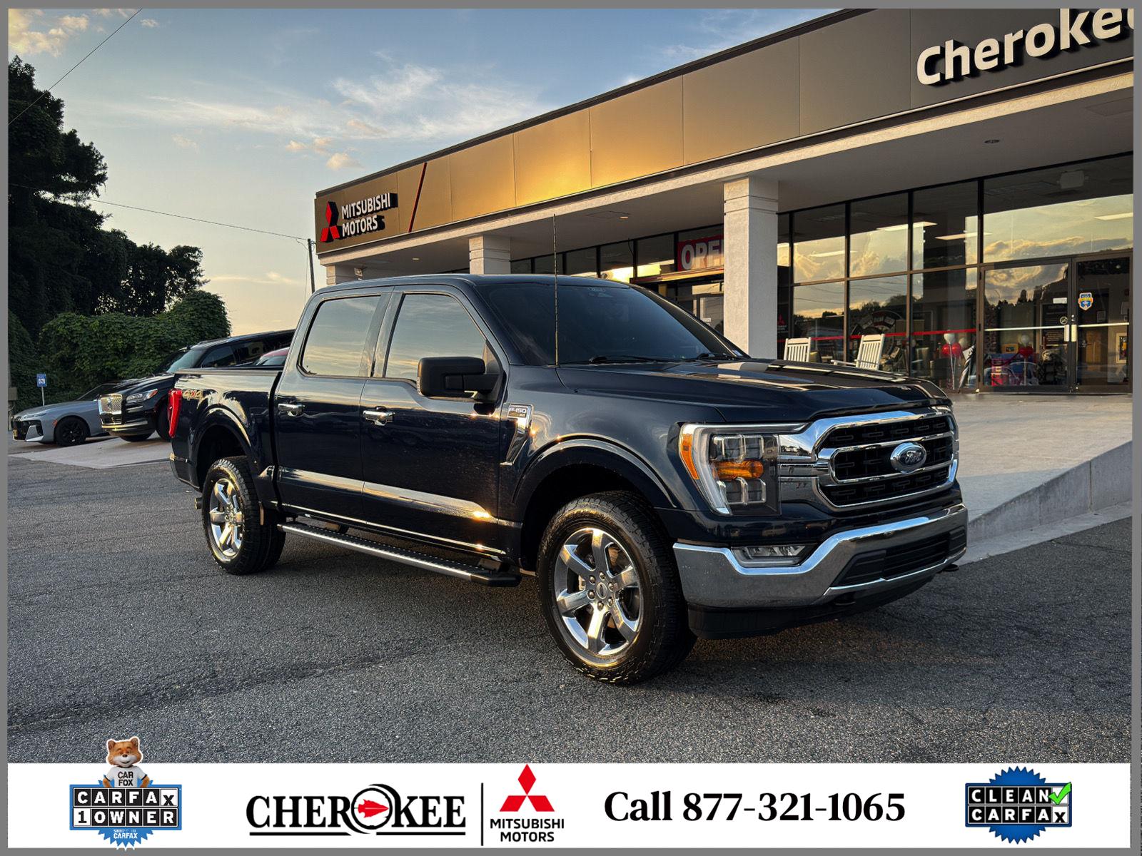 Antimatter Blue Metallic 2022 Ford F-150 Pickup Truck Four-Wheel Drive Automatic