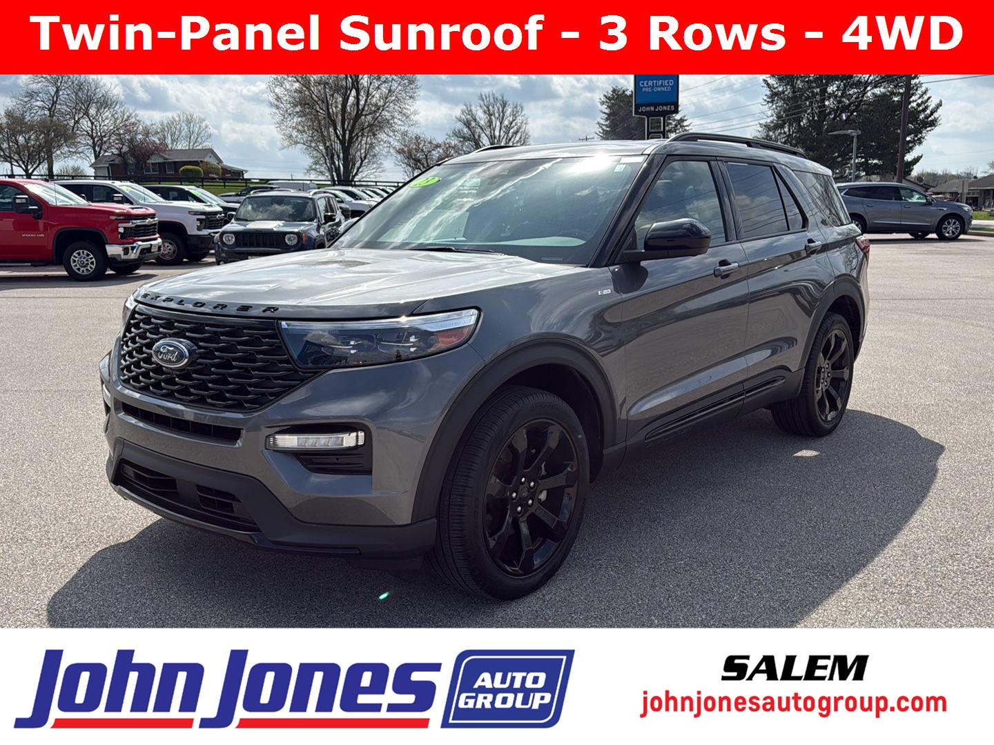 Carbonized Gray 2023 Ford Explorer ST-Line AWD SUV / Crossover All-Wheel Drive Automatic