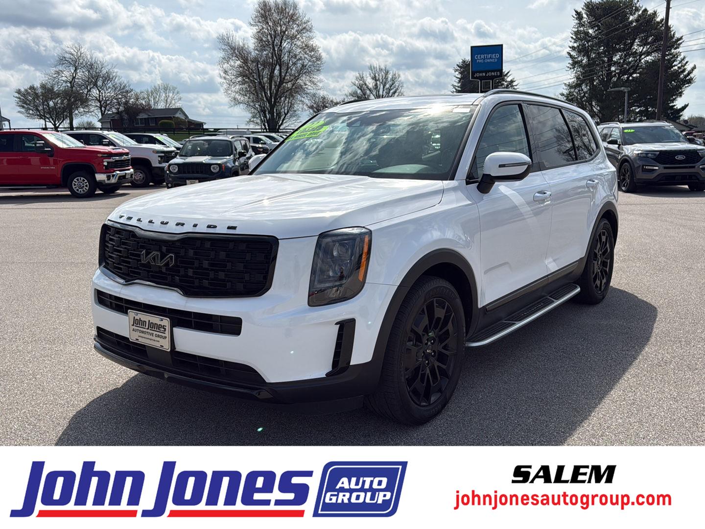 Glacial White Pearl 2022 Kia Telluride EX AWD SUV / Crossover All-Wheel Drive 8-Speed Automatic