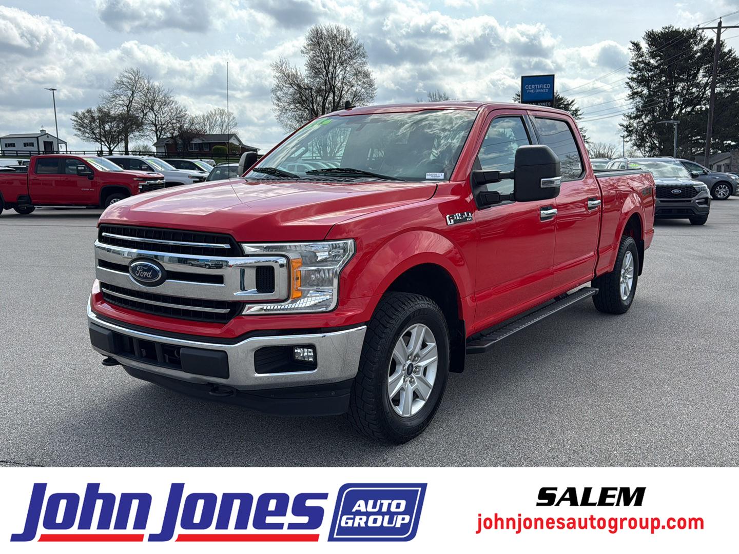 Race Red 2019 Ford F-150 XLT SuperCrew LB 4WD Pickup Truck Four-Wheel Drive Automatic