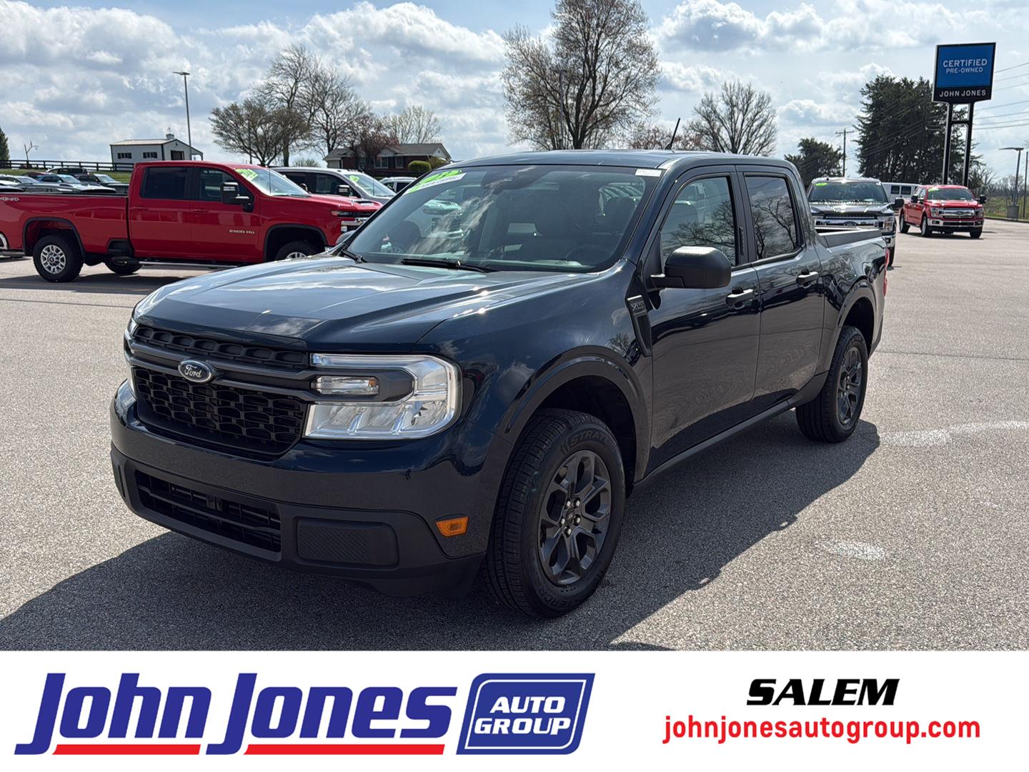 Alto Blue Metallic Tinted Clearcoat 2023 Ford Maverick Pickup Truck 8-Speed Automatic