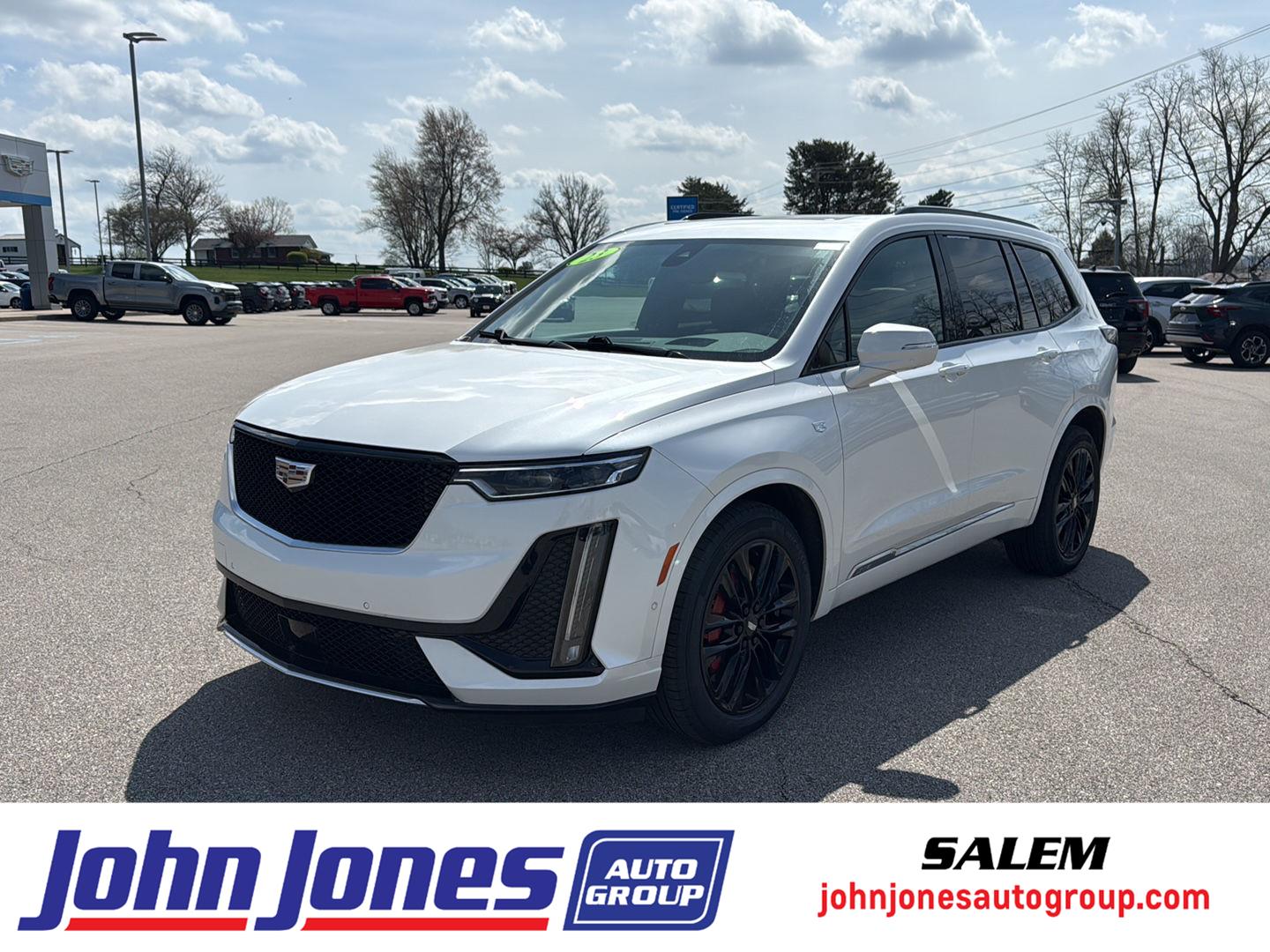 Crystal White Tricoat 2023 Cadillac XT6 Sport AWD SUV / Crossover Four-Wheel Drive 9-Speed Automatic