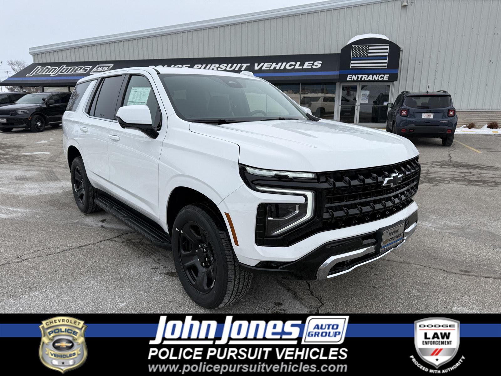 Summit White 2025 Chevrolet Tahoe Police 4WD SUV / Crossover Four-Wheel Drive Automatic