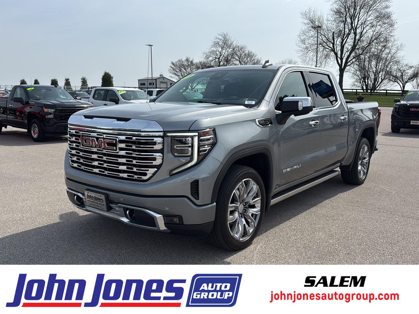 Sterling Metallic 2023 GMC Sierra 1500 Denali Crew Cab 4WD Pickup Truck Four-Wheel Drive Automatic
