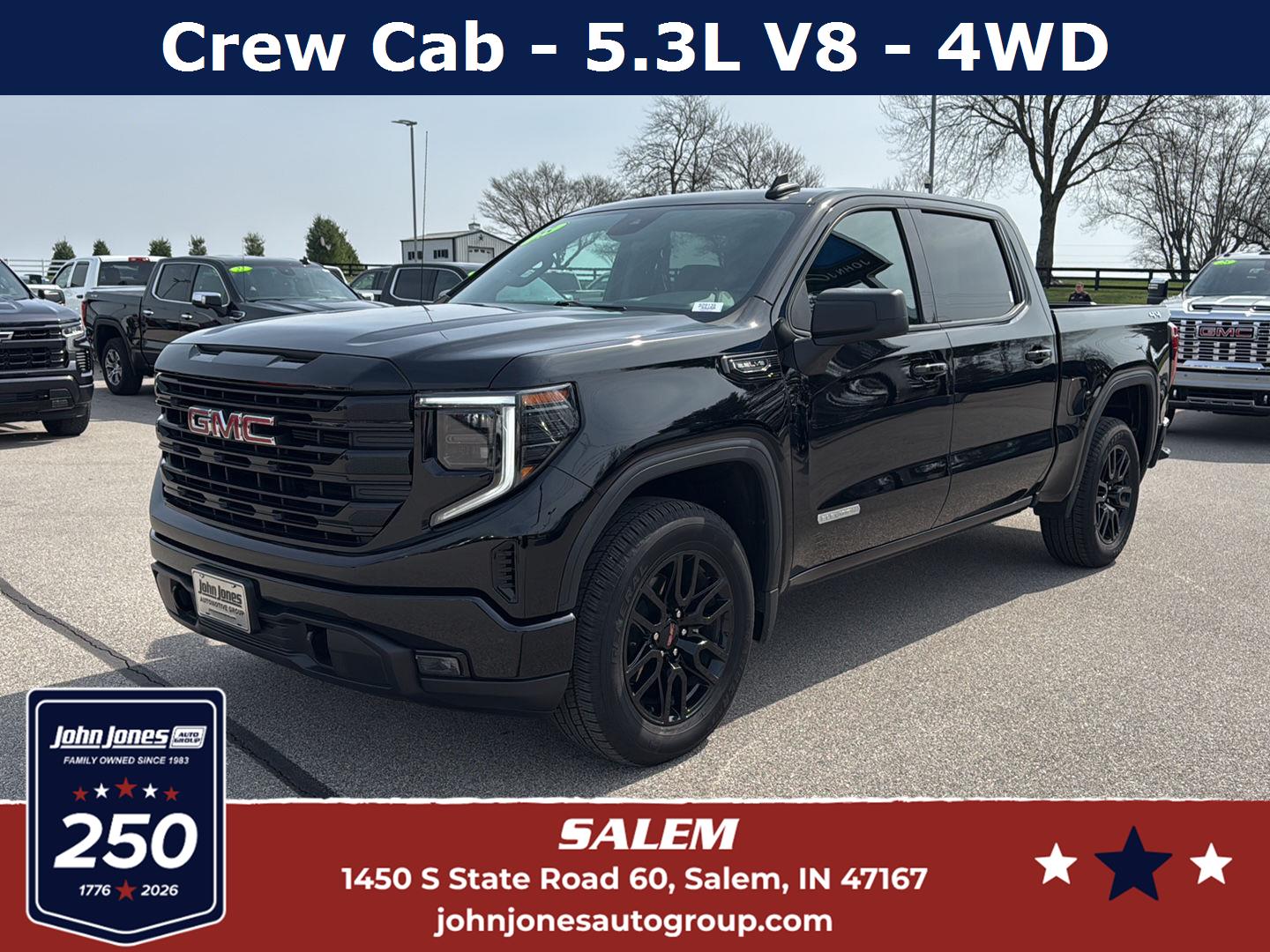 Onyx Black 2025 GMC Sierra 1500 Pickup Truck Four-Wheel Drive Automatic