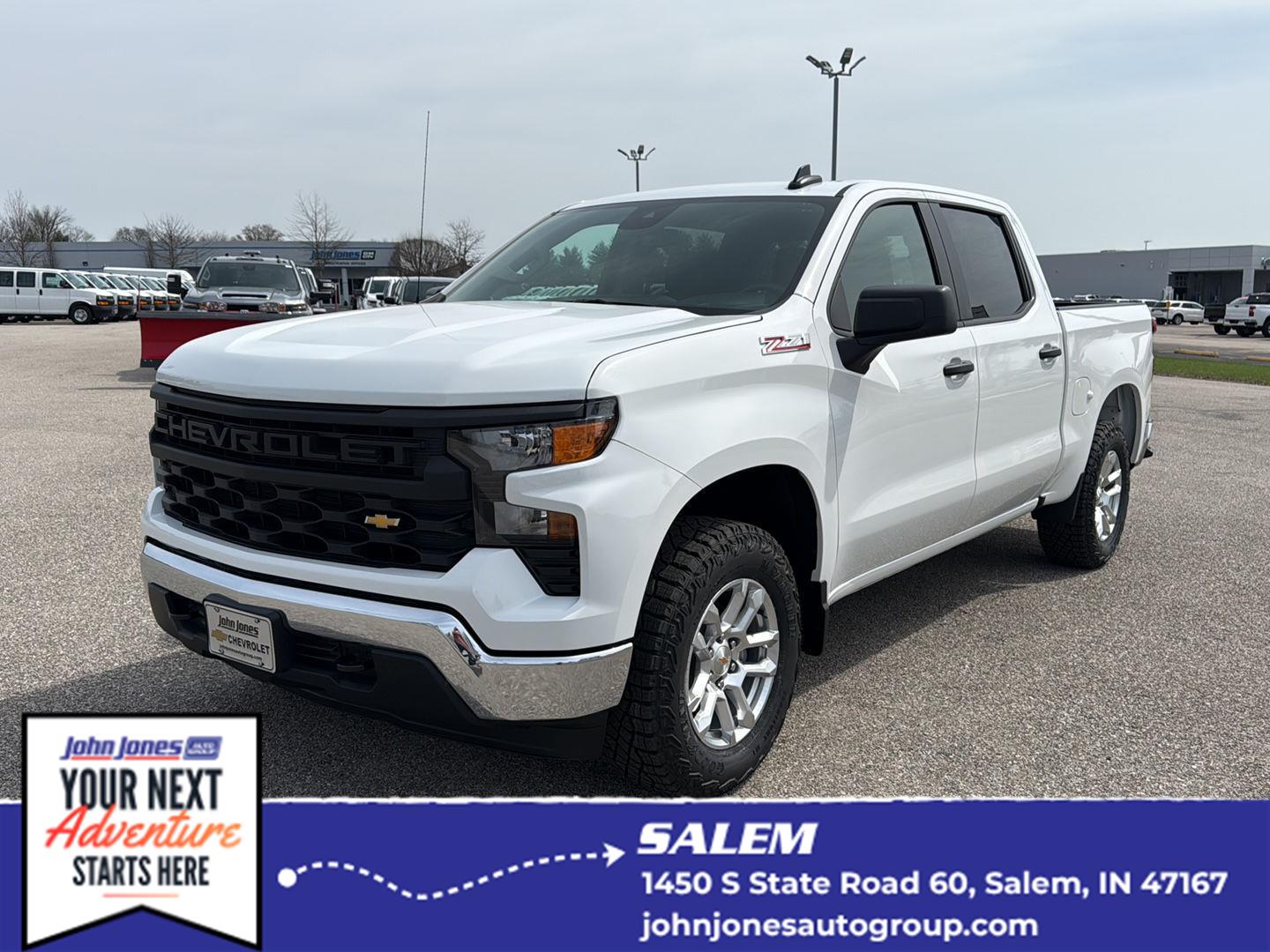 Summit White 2026 Chevrolet Silverado 1500 Pickup Truck Four-Wheel Drive Automatic