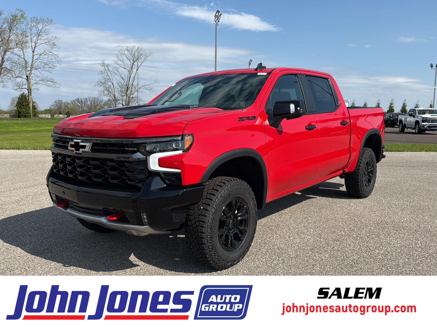 Red Hot 2026 Chevrolet Silverado 1500 ZR2 Crew Cab 4WD Pickup Truck Four-Wheel Drive Automatic