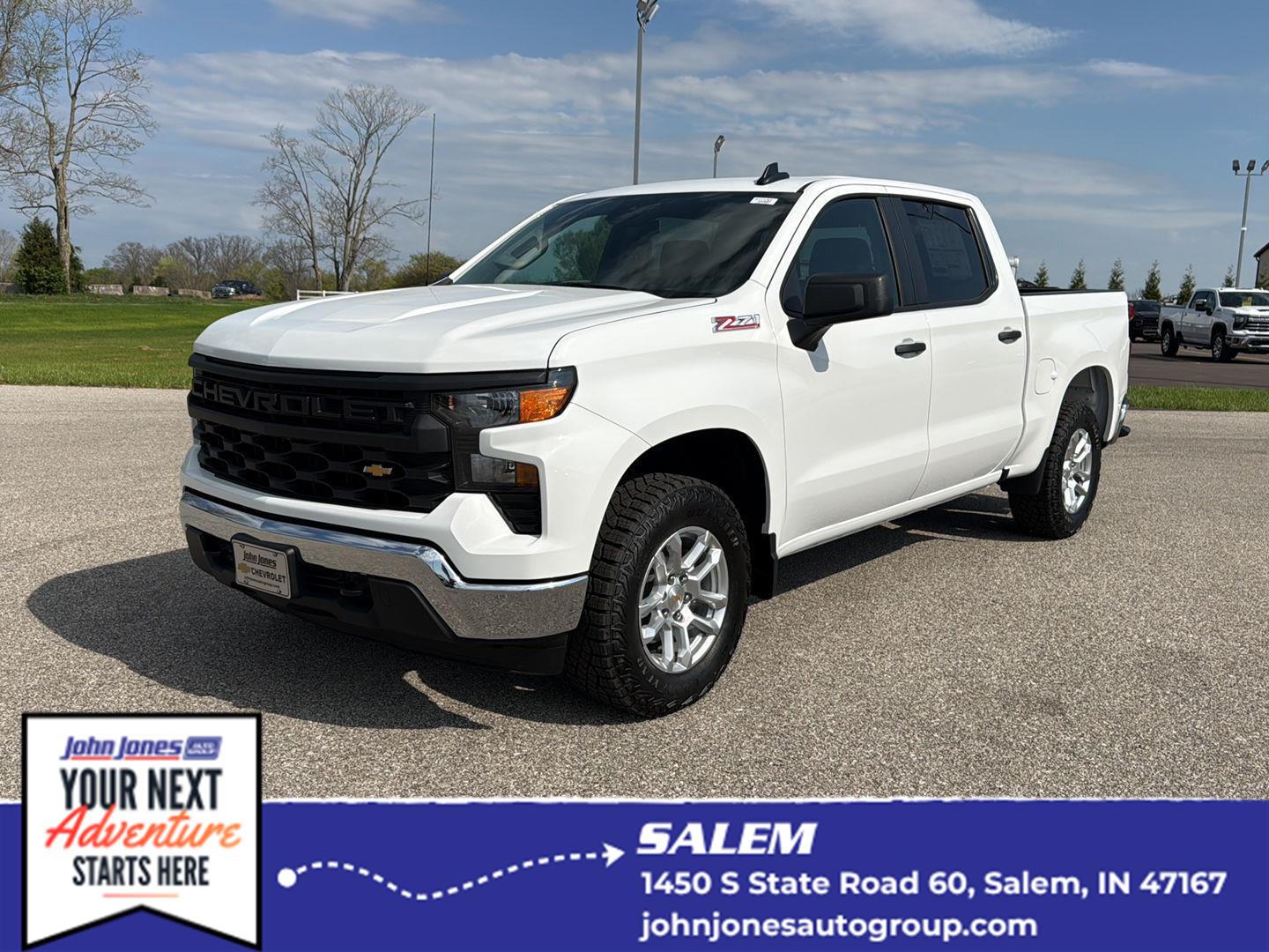 Summit White 2026 Chevrolet Silverado 1500 Pickup Truck Four-Wheel Drive Automatic