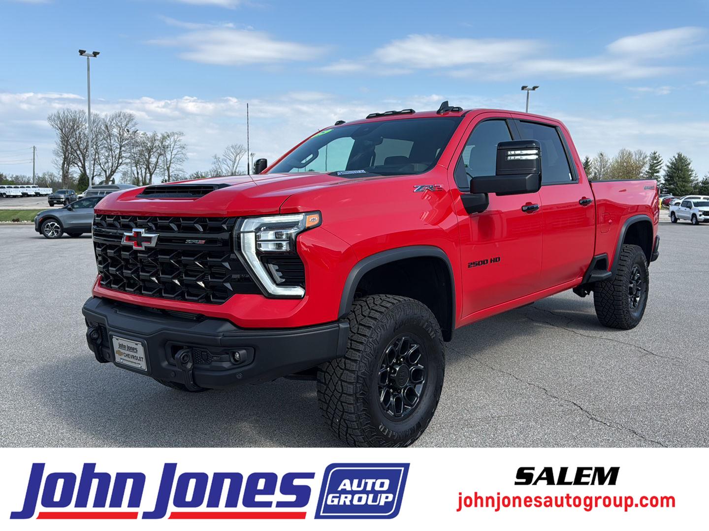 Red Hot 2025 Chevrolet Silverado 2500HD ZR2 Crew Cab 4WD Pickup Truck Four-Wheel Drive Automatic