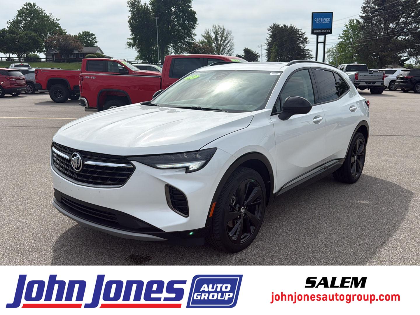 White Frost Tricoat 2023 Buick Envision Essence AWD SUV / Crossover All-Wheel Drive 9-Speed Automatic