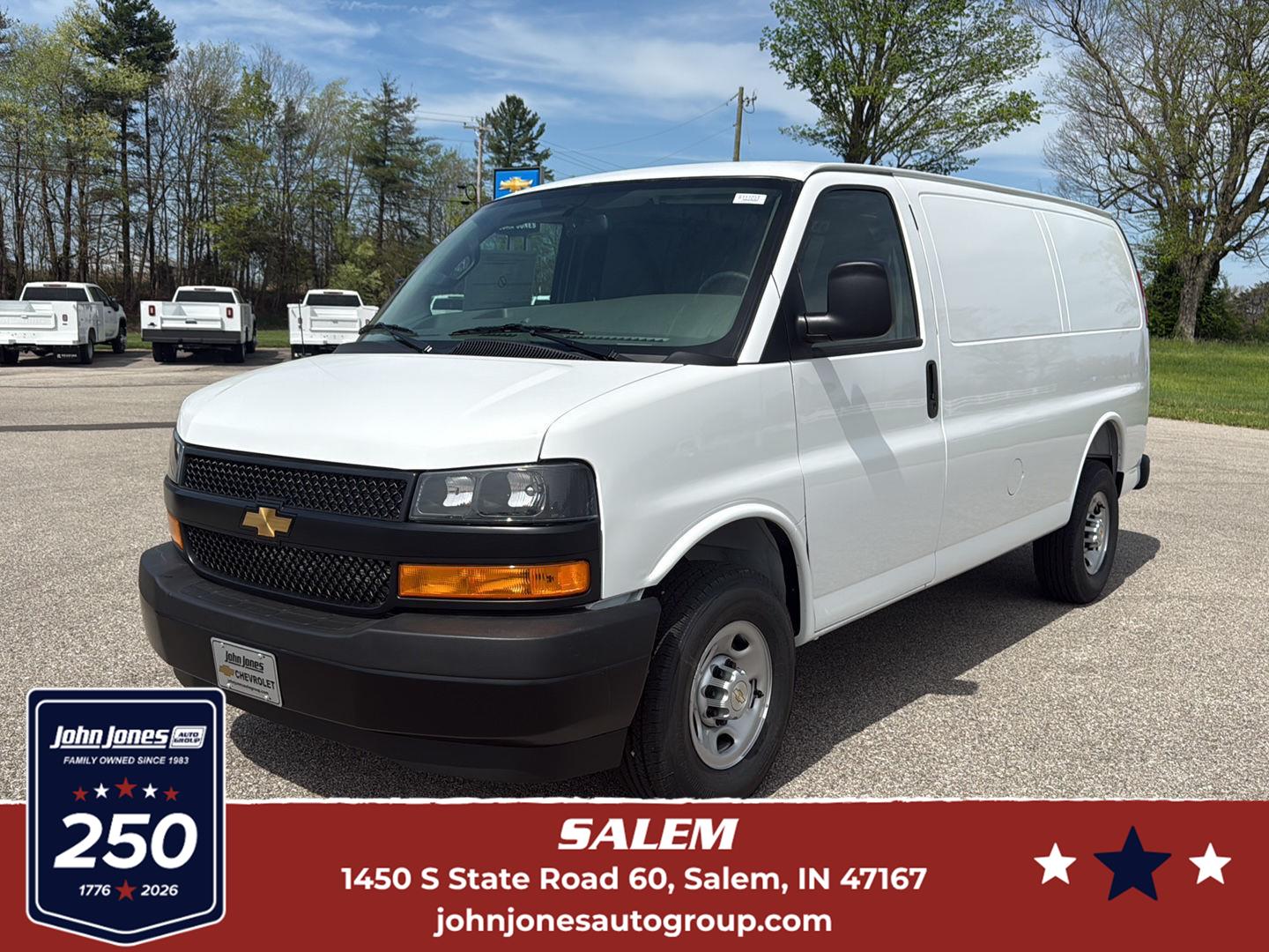 Summit White 2026 Chevrolet Express Cargo Van Rear-Wheel Drive 8-Speed Automatic