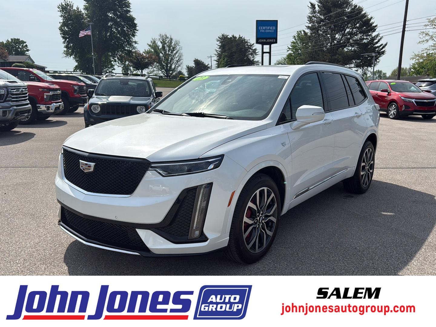 Crystal White Tricoat 2023 Cadillac XT6 Sport AWD SUV / Crossover Four-Wheel Drive 9-Speed Automatic