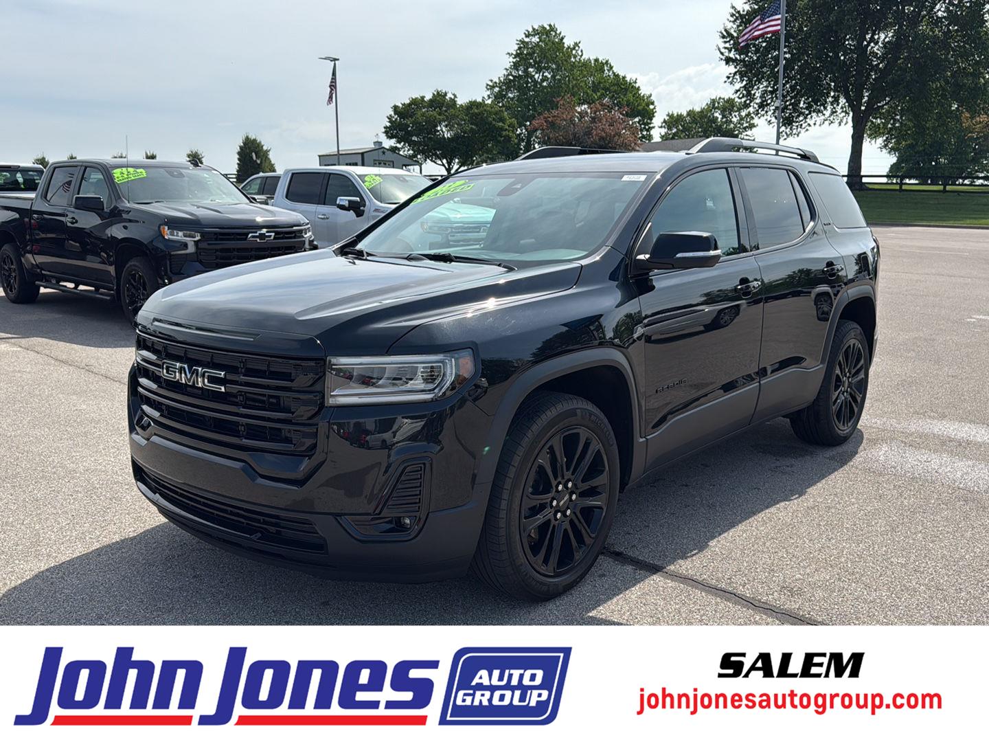 Black (Ebony Twilight Metallic) 2023 GMC Acadia SLT FWD SUV / Crossover Front-Wheel Drive 9-Speed Automatic