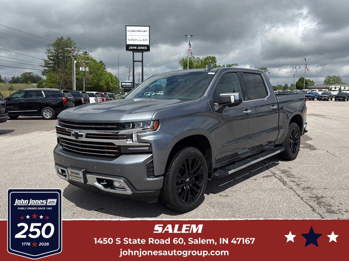 Gray (Satin Steel Metallic) 2021 Chevrolet Silverado 1500 Pickup Truck Four-Wheel Drive Automatic