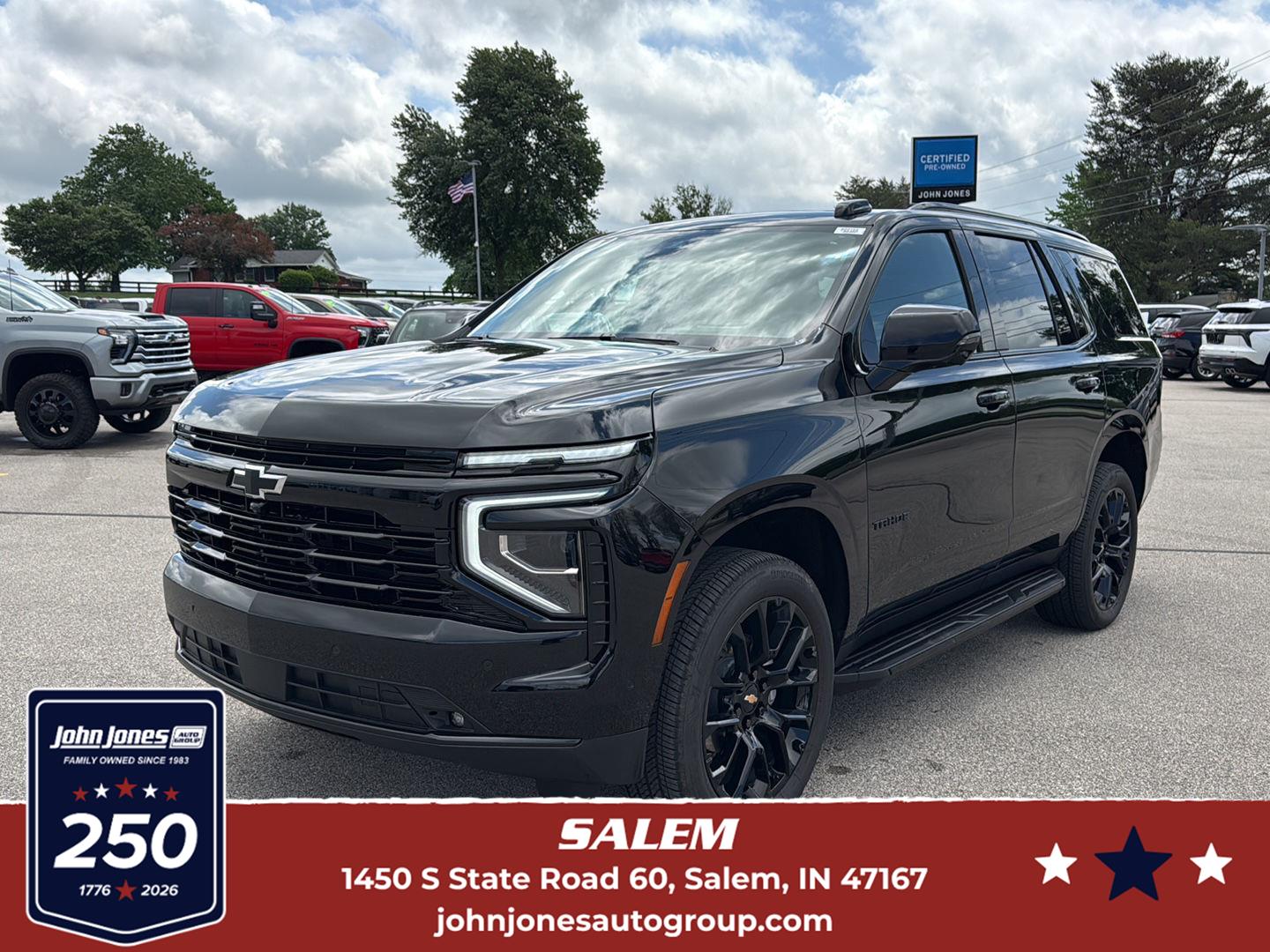 Black 2025 Chevrolet Tahoe SUV / Crossover Four-Wheel Drive Automatic