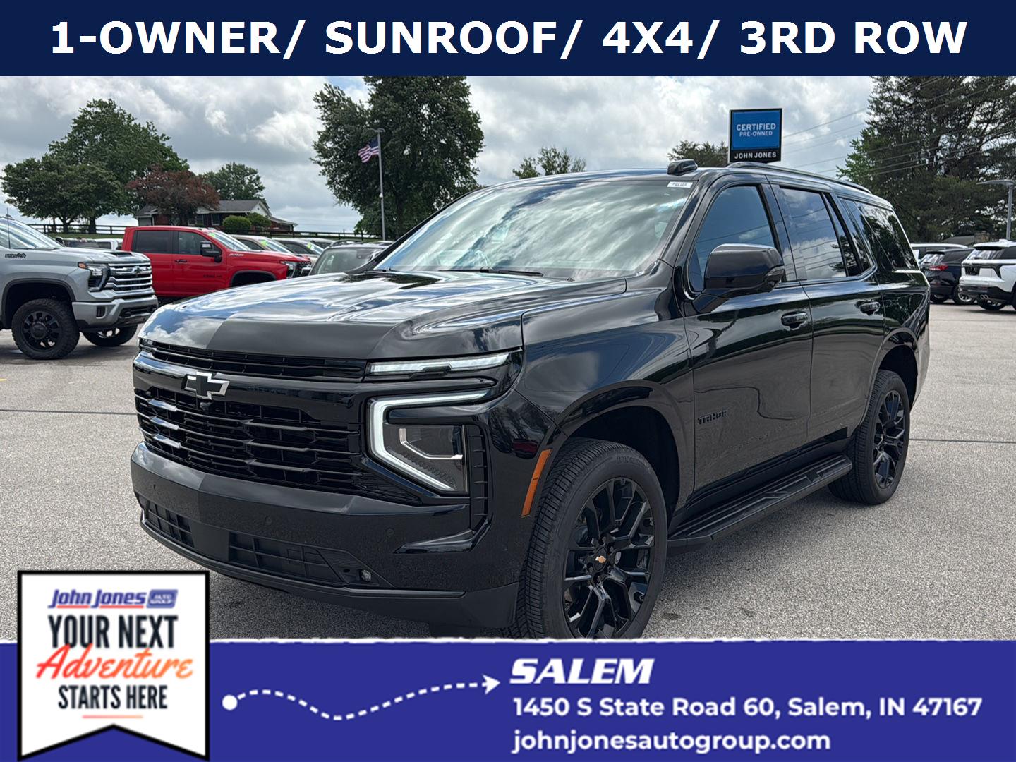 Black 2025 Chevrolet Tahoe SUV / Crossover Four-Wheel Drive Automatic