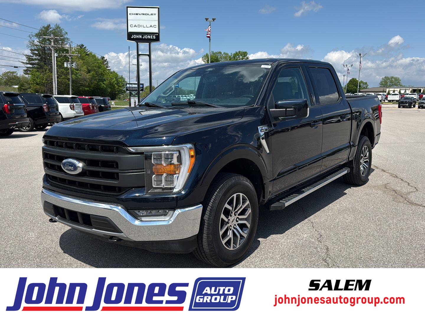 Antimatter Blue 2021 Ford F-150 Lariat SuperCrew 4WD Pickup Truck Four-Wheel Drive Automatic