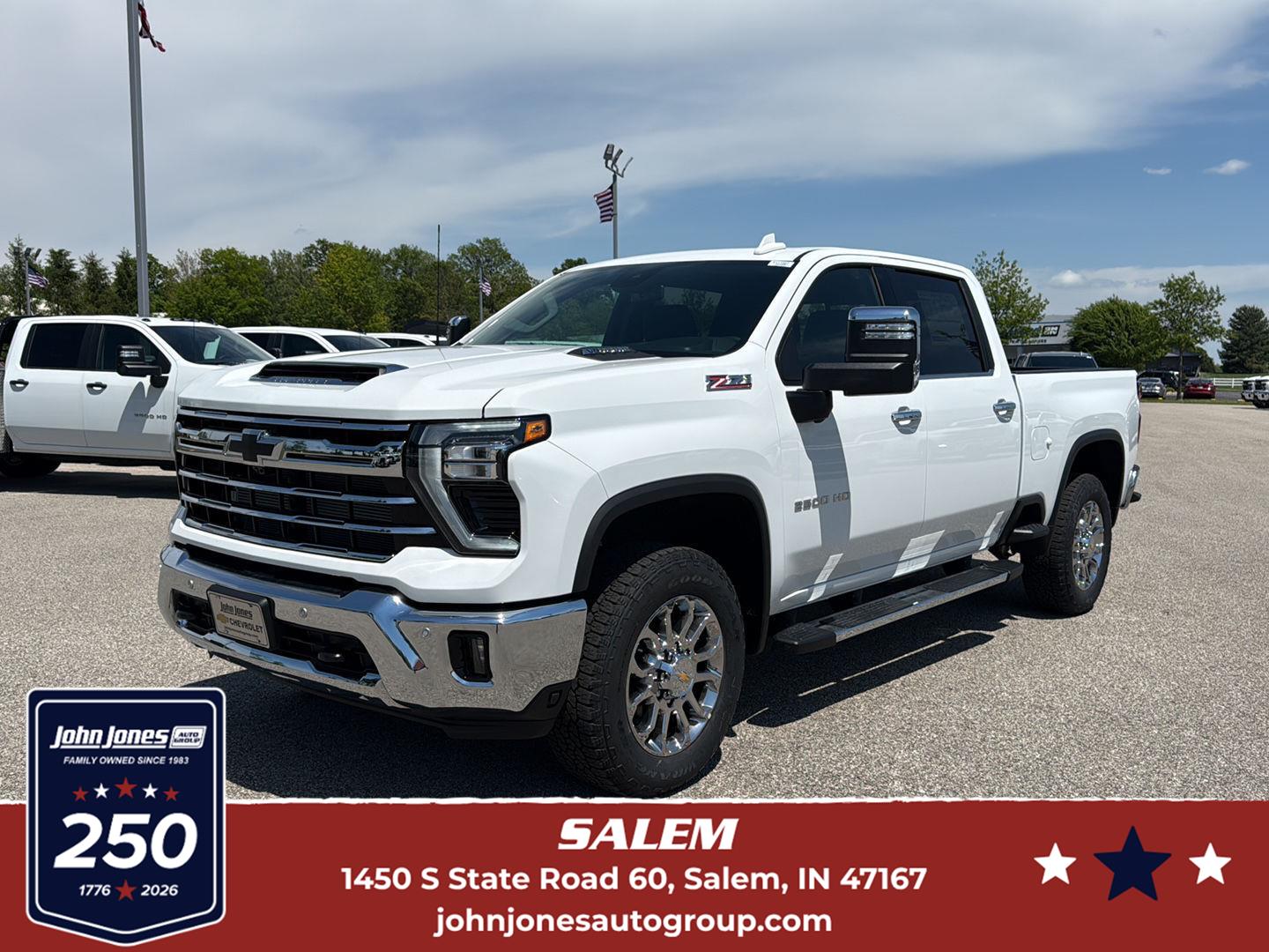 Summit White 2026 Chevrolet Silverado 2500HD Pickup Truck Four-Wheel Drive Automatic