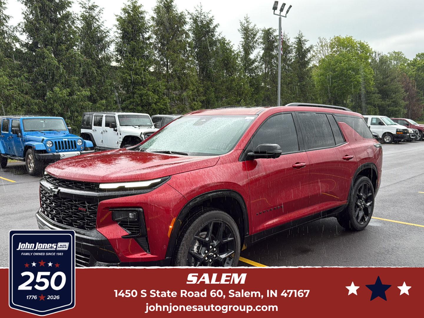 Radiant Red Tintcoat 2025 Chevrolet Traverse RS AWD SUV / Crossover Four-Wheel Drive 8-Speed Automatic