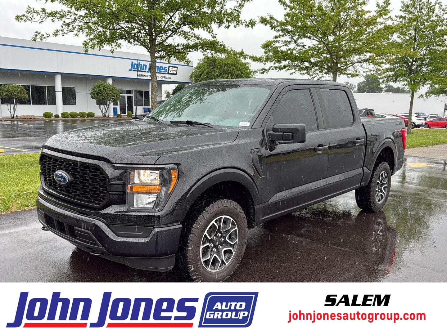 Agate Black 2023 Ford F-150 XL SuperCrew 4WD Pickup Truck Four-Wheel Drive Automatic