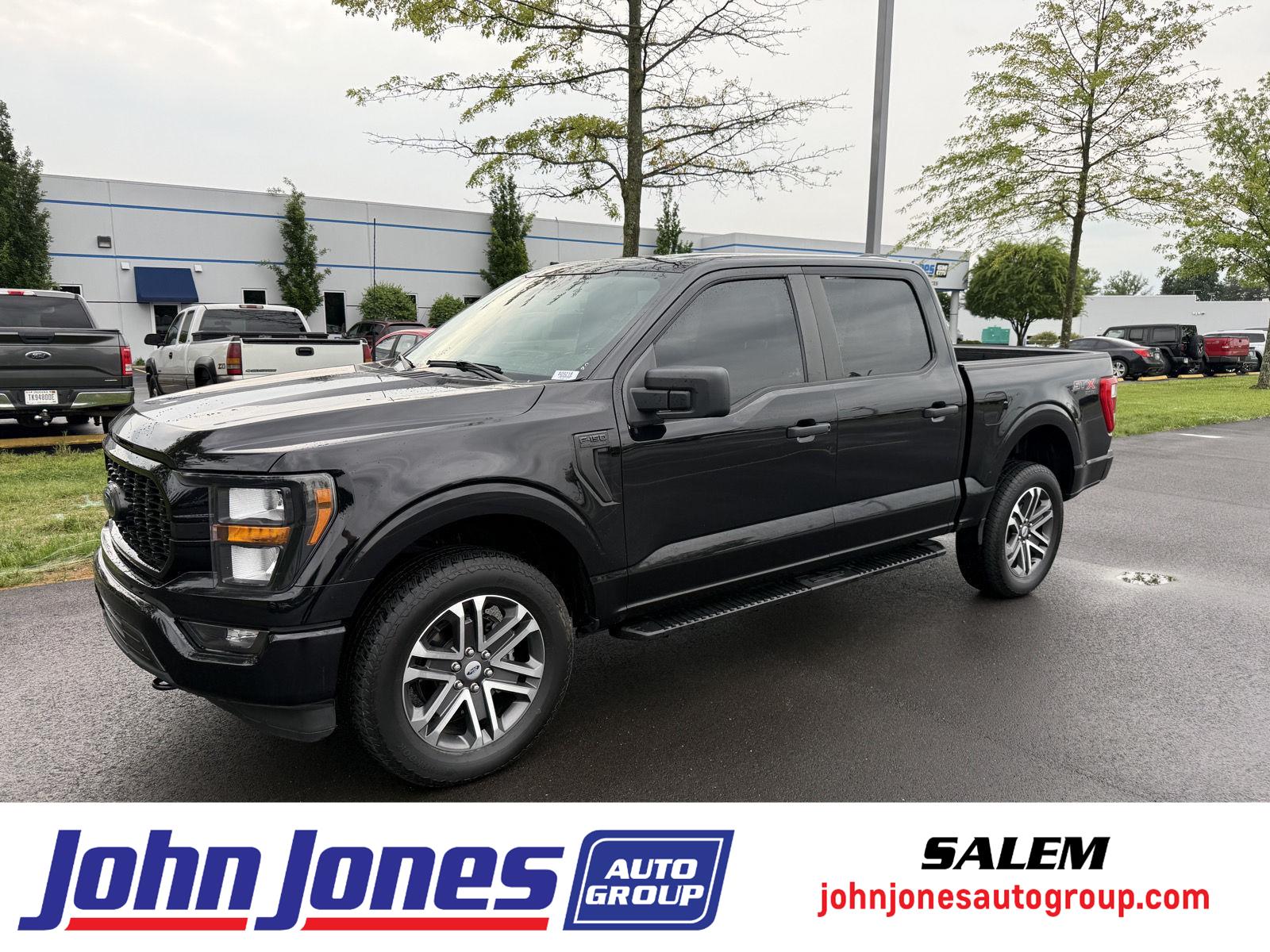 Agate Black 2023 Ford F-150 XL SuperCrew 4WD Pickup Truck Four-Wheel Drive Automatic