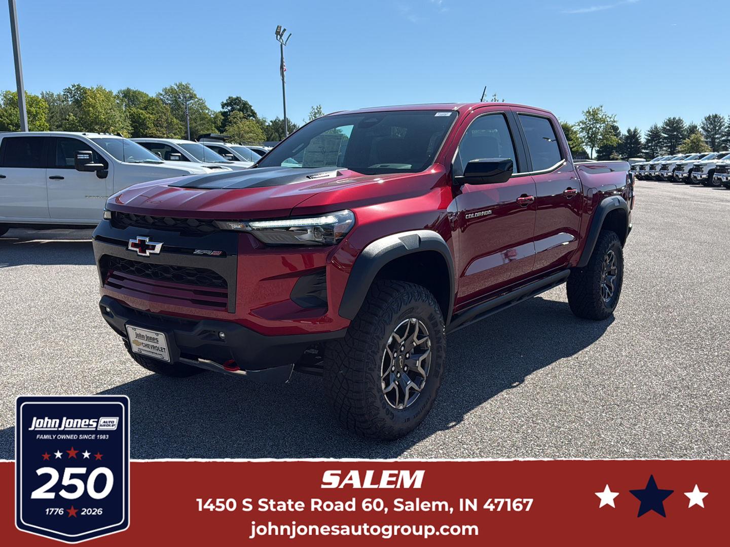 Radiant Red Tintcoat 2026 Chevrolet Colorado Pickup Truck Four-Wheel Drive 8-Speed Automatic