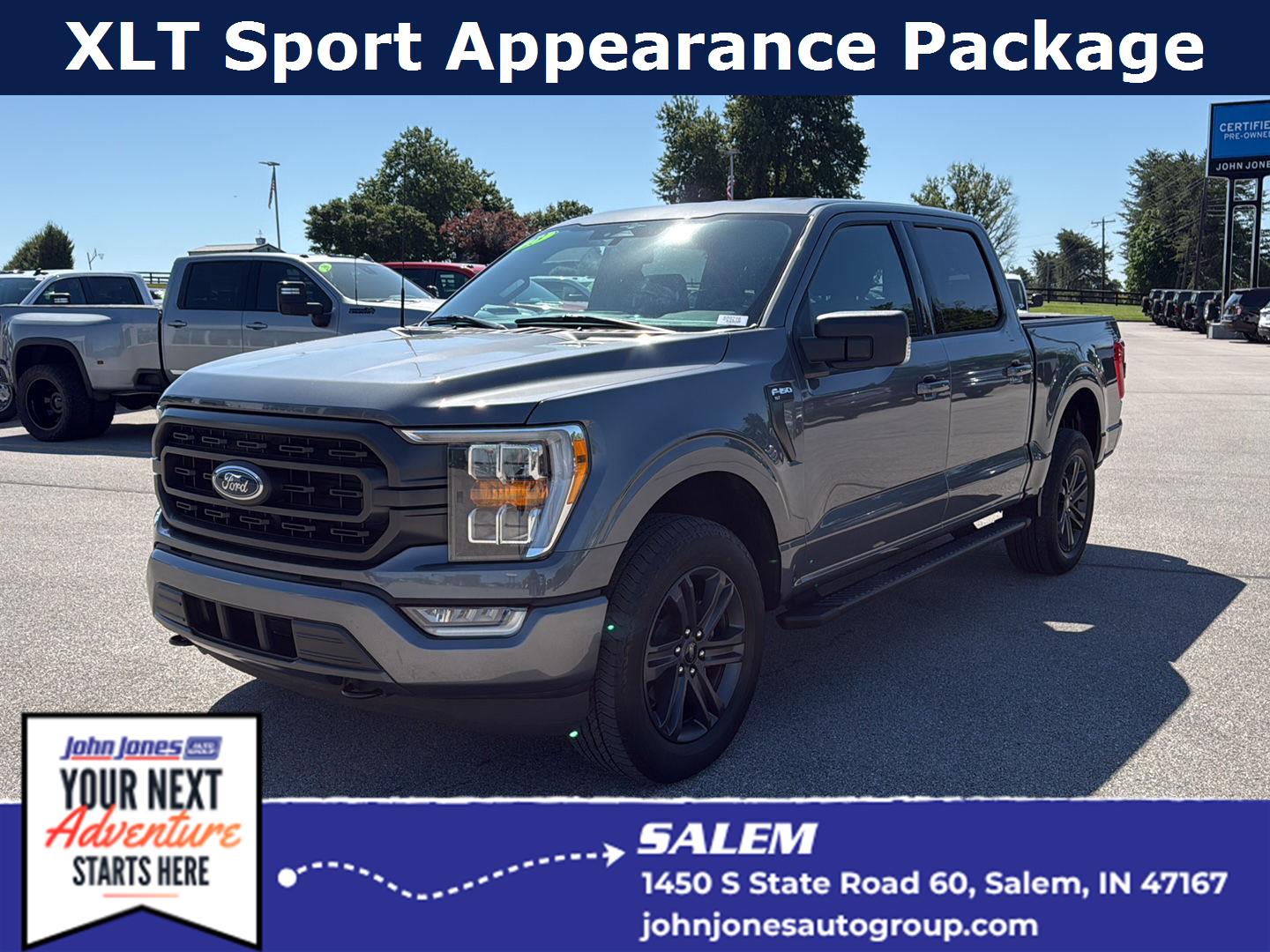 Carbonized Gray 2023 Ford F-150 Pickup Truck Four-Wheel Drive Automatic