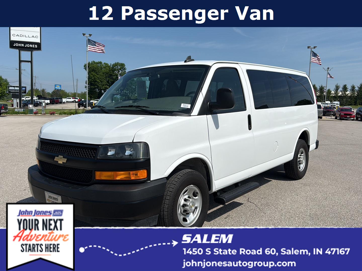 Summit White 2023 Chevrolet Express Van Rear-Wheel Drive 8-Speed Automatic