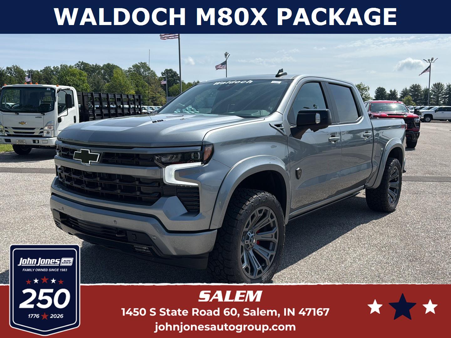 Sterling Gray Metallic 2026 Chevrolet Silverado 1500 Pickup Truck Four-Wheel Drive Automatic