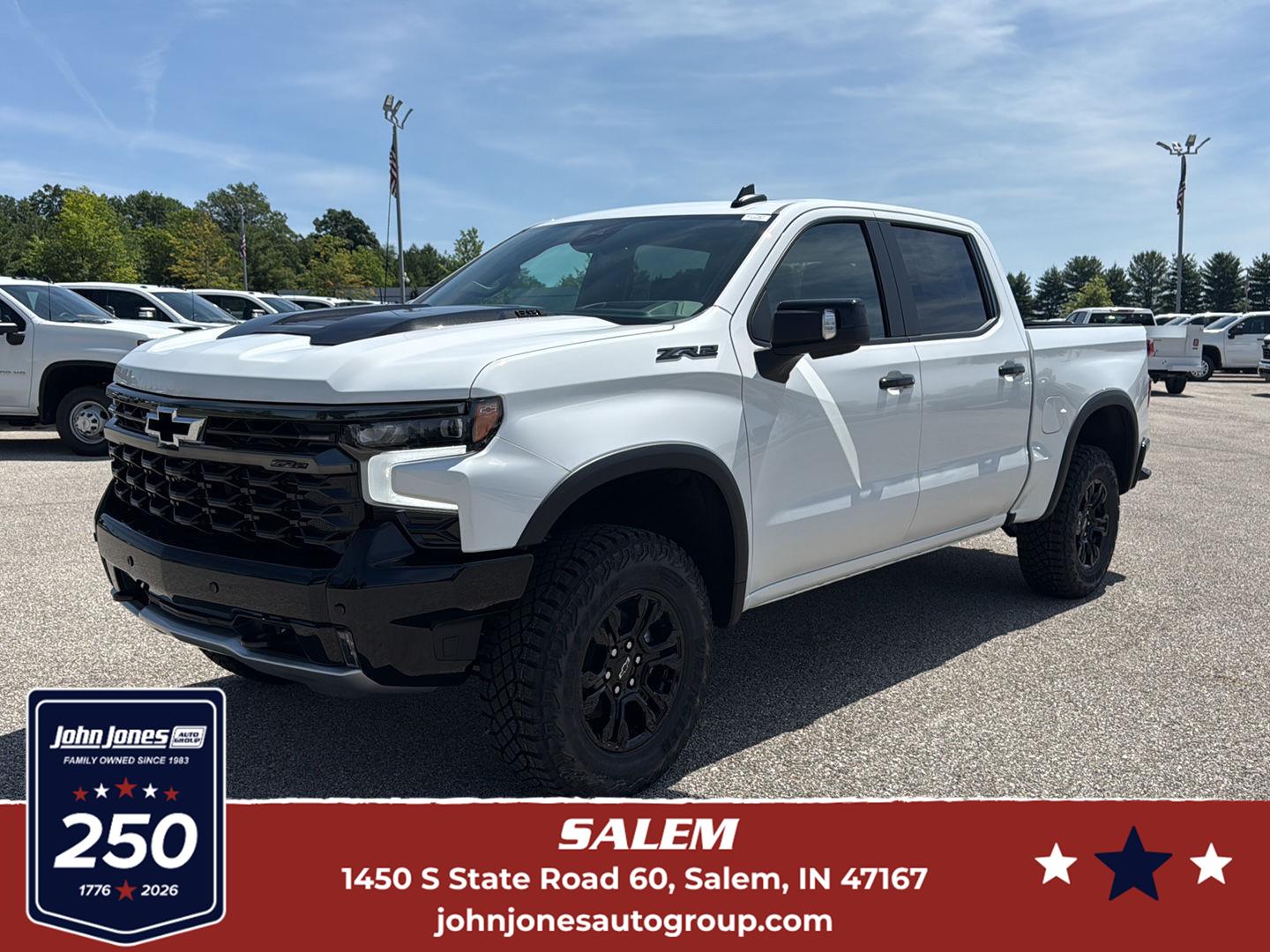 Summit White 2026 Chevrolet Silverado 1500 Pickup Truck Four-Wheel Drive Automatic
