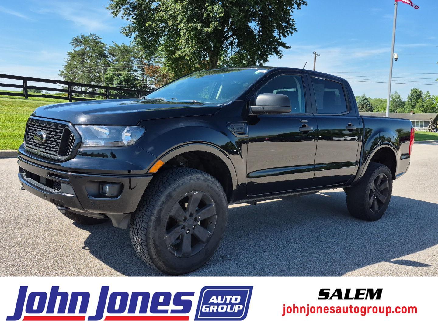 Shadow Black 2022 Ford Ranger XLT SuperCrew 4WD Pickup Truck Four-Wheel Drive Automatic