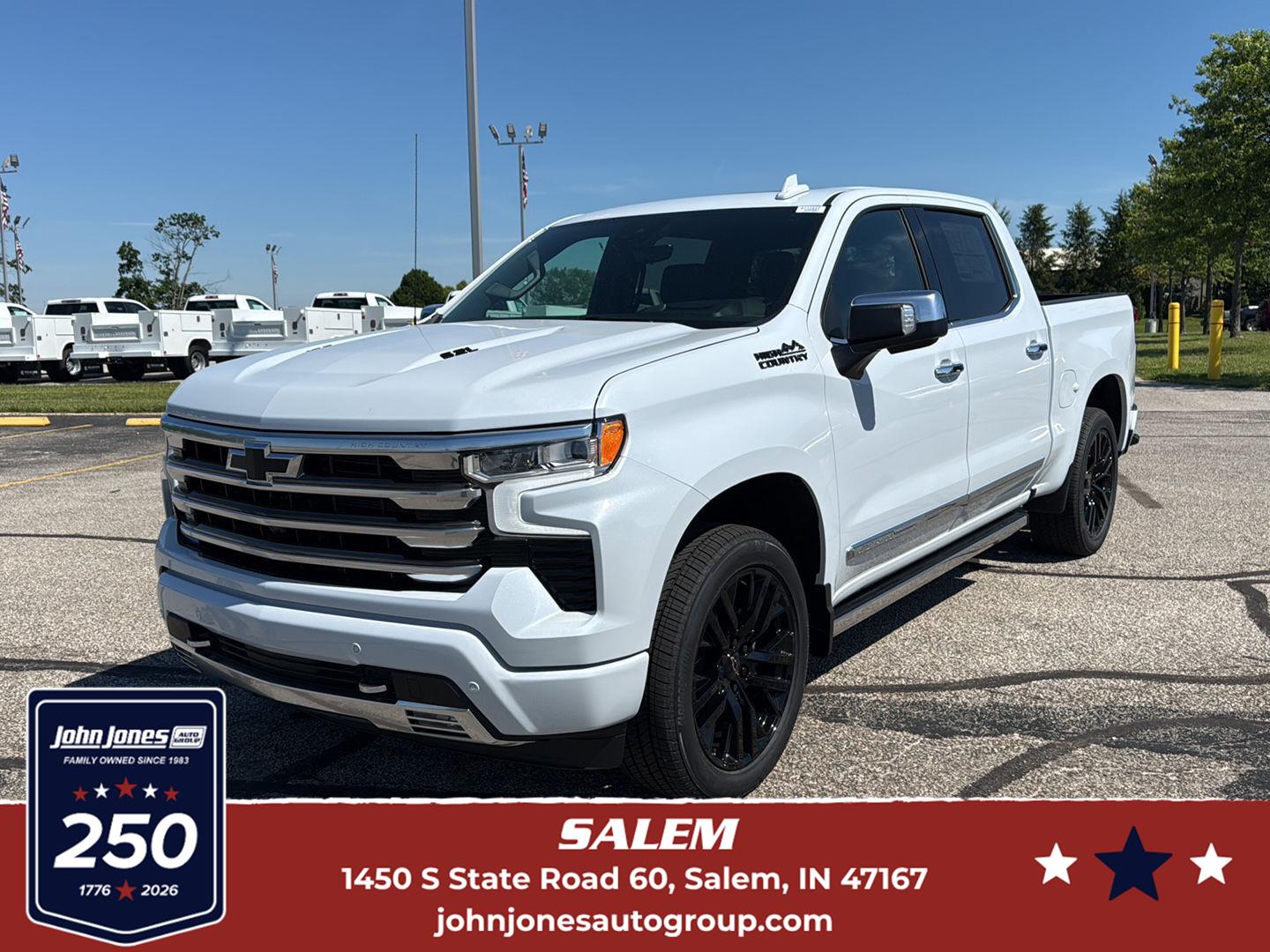 Polar White Tricoat 2026 Chevrolet Silverado 1500 Pickup Truck Four-Wheel Drive Automatic
