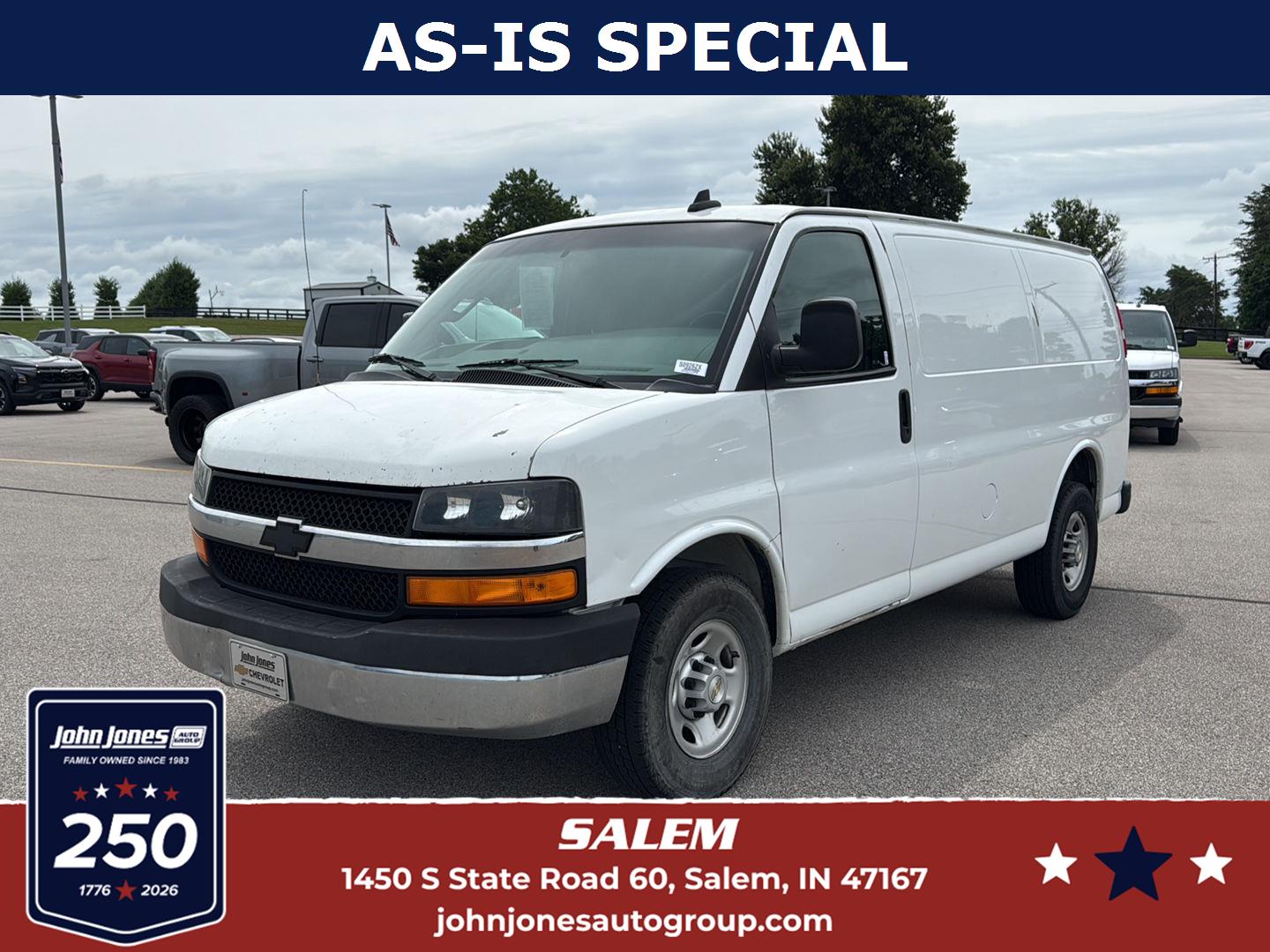Summit White 2020 Chevrolet Express Cargo Van Rear-Wheel Drive 6-Speed Automatic