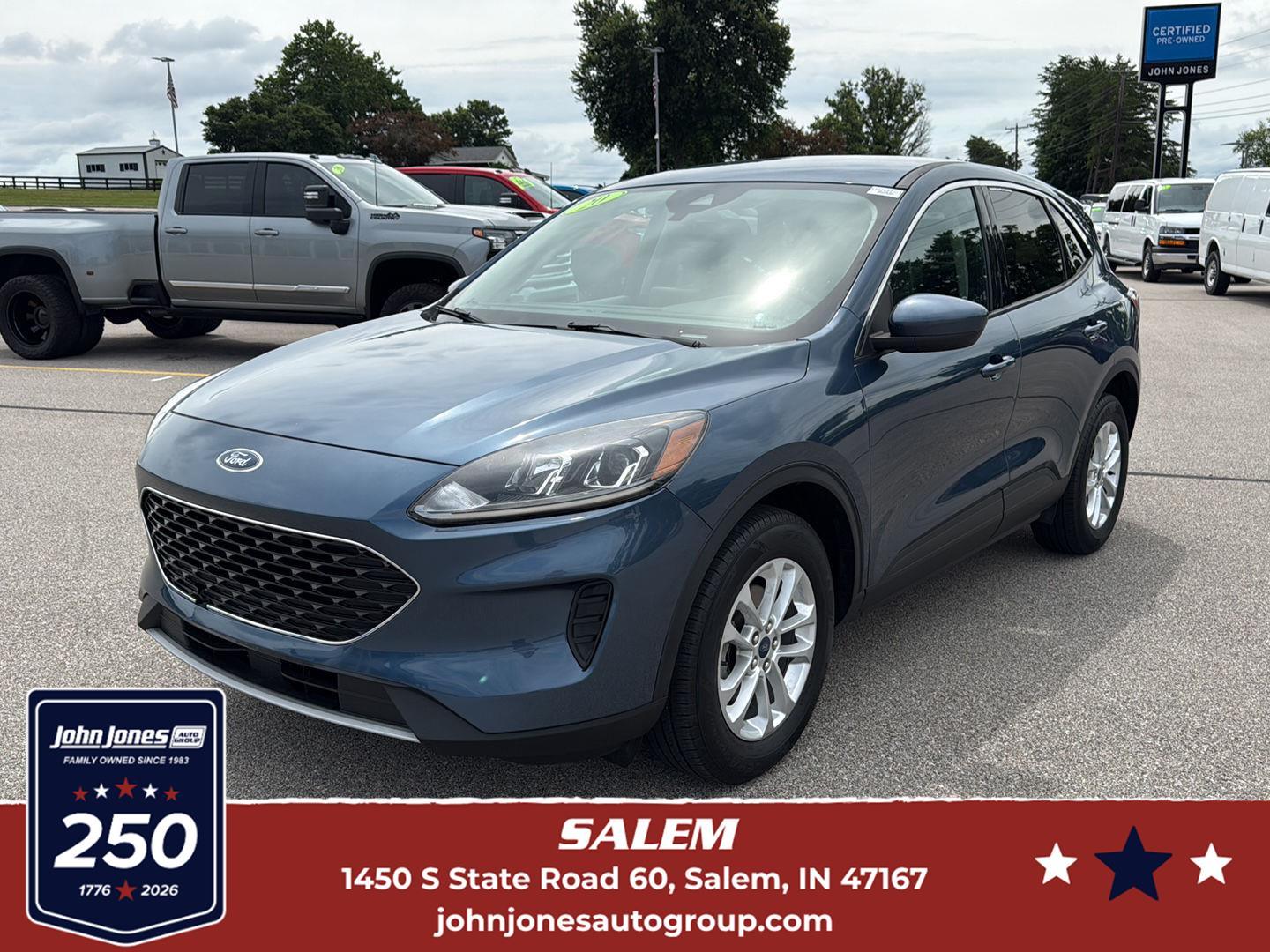 Blue 2020 Ford Escape SE AWD SUV / Crossover All-Wheel Drive 8-Speed Automatic