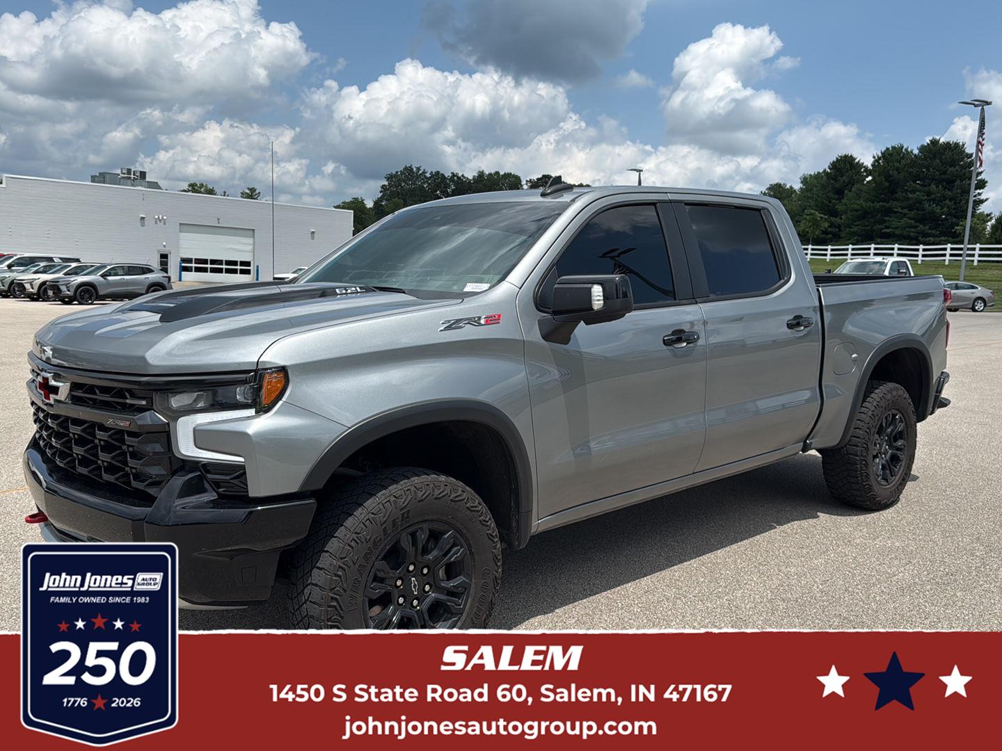 Sterling Gray Metallic 2023 Chevrolet Silverado 1500 Pickup Truck Four-Wheel Drive Automatic