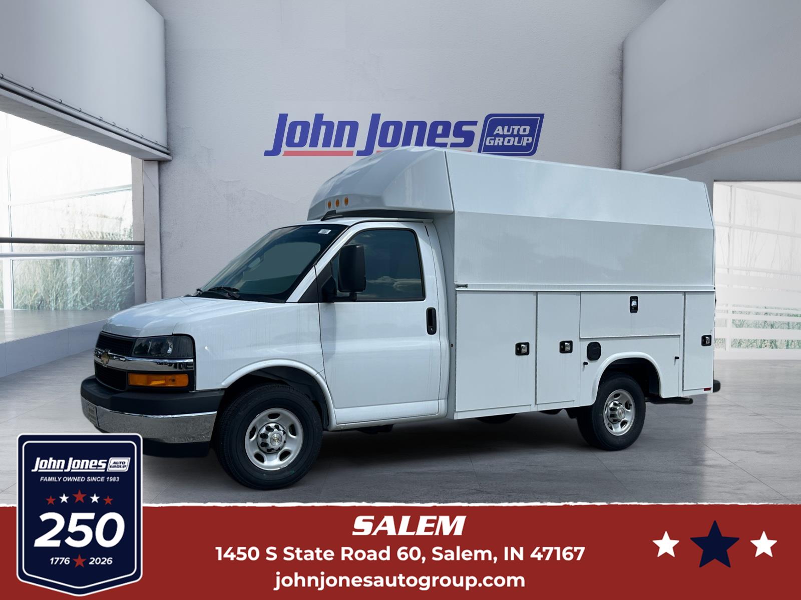 Summit White 2026 Chevrolet Express Chassis Van Rear-Wheel Drive 8-Speed Automatic