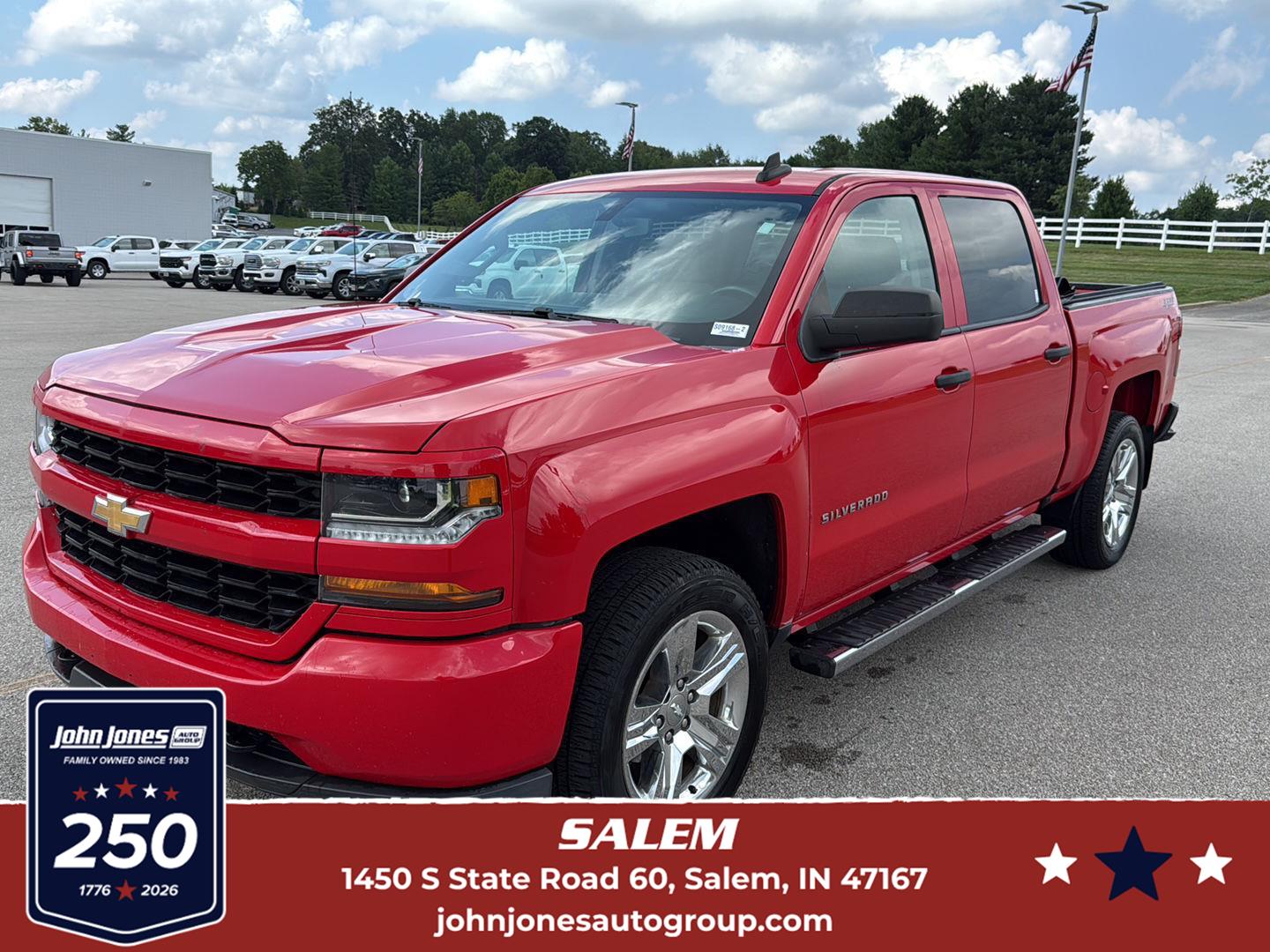 Red Hot 2018 Chevrolet Silverado 1500 Pickup Truck Four-Wheel Drive 6-Speed Automatic
