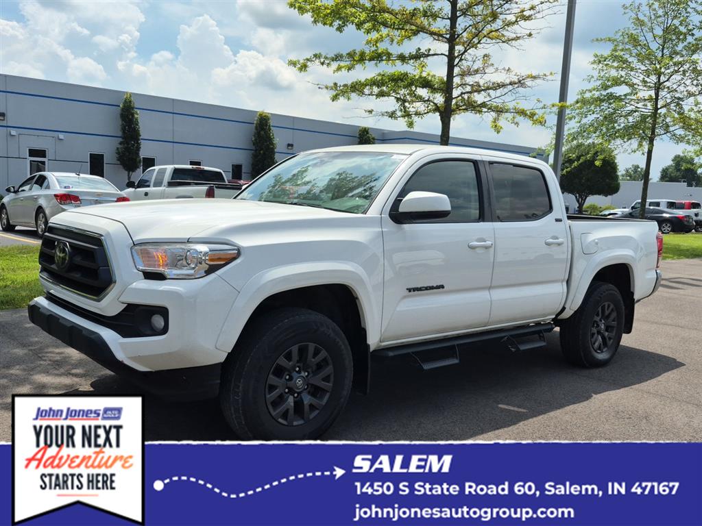 Super White 2021 Toyota Tacoma Pickup Truck Four-Wheel Drive 6-Speed Automatic