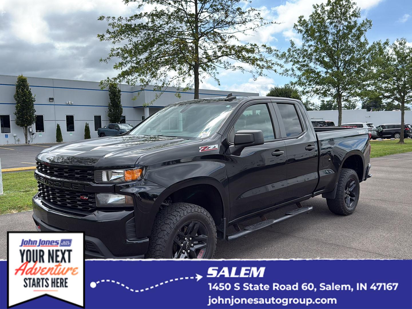 Black 2019 Chevrolet Silverado 1500 Pickup Truck Four-Wheel Drive 6-Speed Automatic